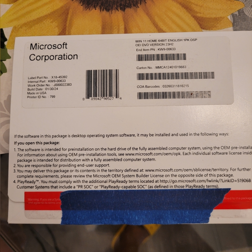 Microsoft System Builder | Windоws 11 Home | Intended use for new systems | Inst